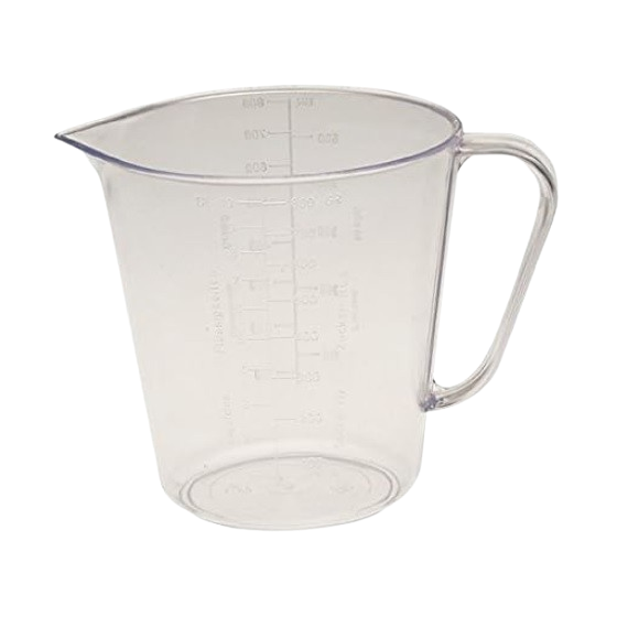 OKT Messbecher 1 Liter glasklar 12,5 x 12,5 x 13 cm