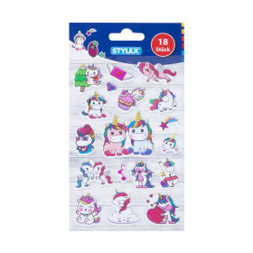 Stylex 36523 18 Sticker Dino oder Einhorn 1 Stück