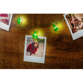 10er LED Fotoclips Lichterkette Tannenbaum Weihnachten Deko Beleuchtung Goobay 60254