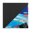 Leinwand schwarz 20 x 20 cm bespannter Keilrahmen 100% Baumwollgewebe grundiert