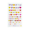 Schmucksteine HERZ selbstklebend Bastelarbeiten Karten Scrapbooking Kunststoff