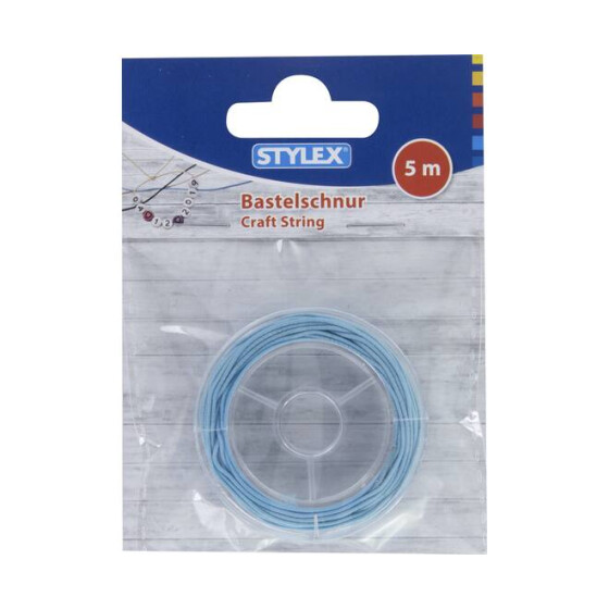 Bastelschnur elastisch 5 m auf Rolle BLAU 0,8 mm Stärke