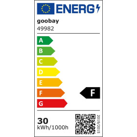 LED Baustrahler Standfuß 30W 2400 Im kalt-weiß Licht 6500K Innen und Außen Werkzeug Leuchten Goobay 49882