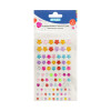 Schmucksteine BLUME selbstklebend Bastelarbeiten Karten Scrapbooking Kunststoff