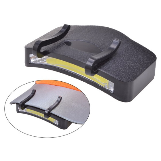 Schirmmützen Lampe 2W COB LED schwarz 200 Lumen für Camping Reisen Outdoor