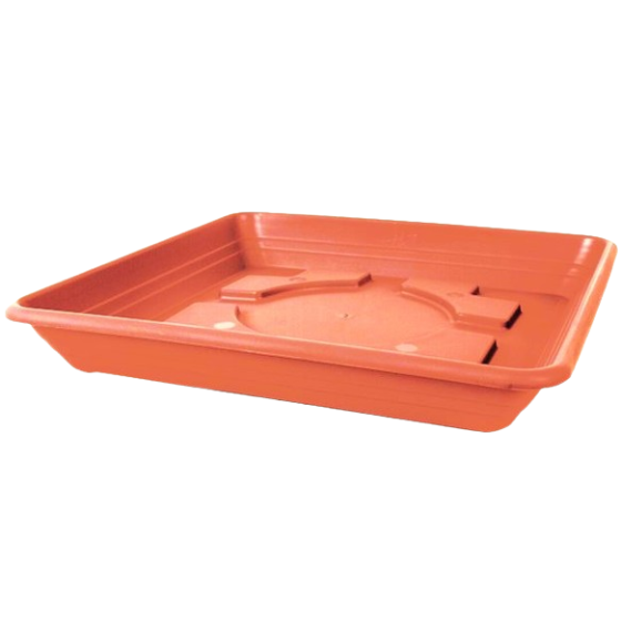 Blumentopf Untersetzer Sydney quadratisch 15 x 15 cm terra Kunststoff fürTopf 20 x 20 cm
