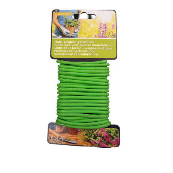Bindedraht flexibel grün stabil 5m x 0,4mm Gartenbedarf Pflanzenbinder