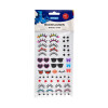 Bastel Wackelaugen Set Wimpern Brille selbstklebend 61 Teile Künstler Bastelbedarf Stylex 46452