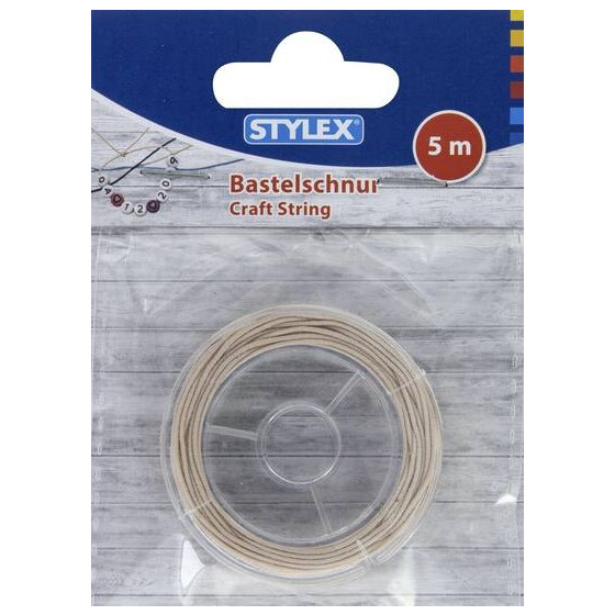 Bastelschnur elastisch 5 m auf Rolle ROSA 0,8 mm Stärke