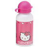 Hello Kitty Flasche ALU Trinkflasche rosa 400 ml Kunststoffkappe + Spender
