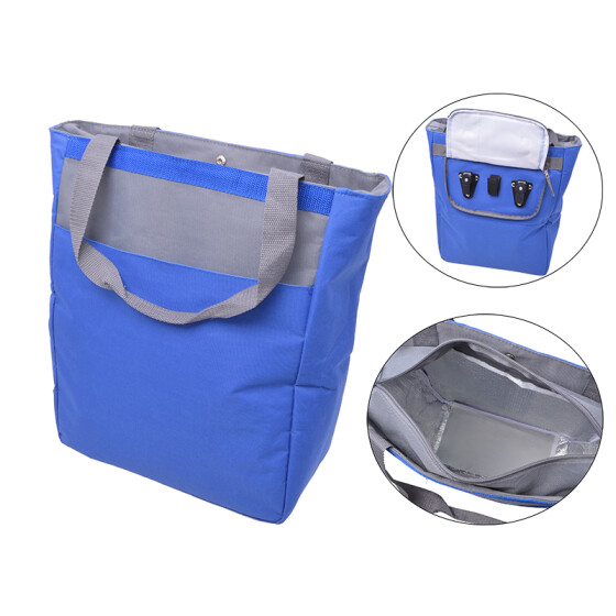 Kühltasche Gepäckträger blau 320x400x150mm 600D Polyester  Fahrradzubehör Taschen Filmer 46399