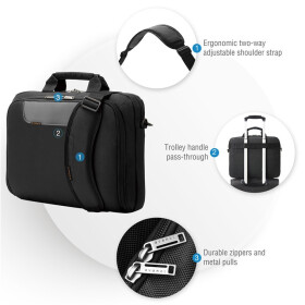 Everki Laptoptasche für iPad/Tablet/Ultrabook bis 11,6-Zoll 29,5 cm
