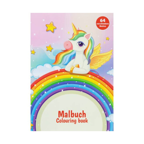 Stylex 77144 Kinder Malbuch DIN A5 Motiv EINHORN 64 Seiten 1 Stück
