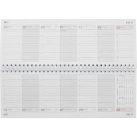 Schreibtisch Querkalender 2027 Kalender 56 Blatt 1 Woche Doppelseite Ferien / Telefon Notizen