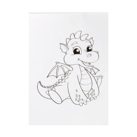 Stylex 77077 Sticker-Malbuch Motiv DINO DIN A4 1 Stück