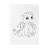 Stylex 77077 Sticker-Malbuch Motiv DINO DIN A4 1 Stück