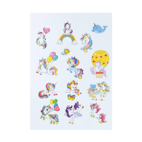 Stylex 77077 Sticker-Malbuch Motiv EINHORN DIN A4 1...