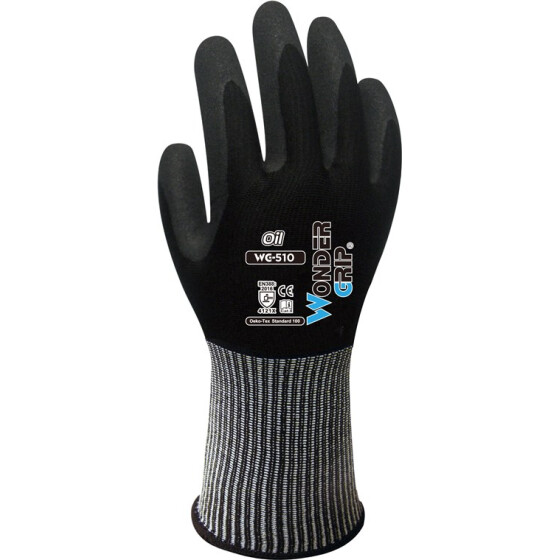Arbeitshandschuh Oil WG-510 Nylon Elasthan 8/M Feinmontage Baustelle