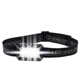 Filmer Stirnlampe 3W COB-LED schwarz 3 Funktionen 200...