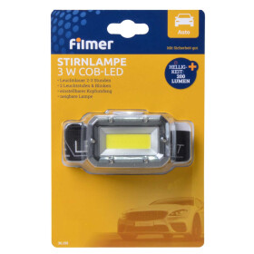 Stirnlampe 3W COB LED schwarz 3 Funktionen 200 Lumen ABS/PS Freizeitbedarf Lampen Filmer 36155
