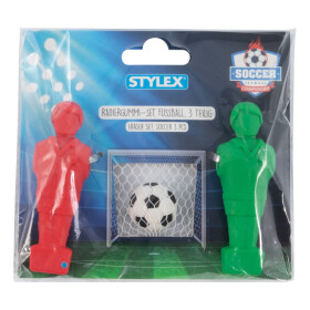 Radiergummi-Set Fußball 3-teilig 2 Kicker Figuren 1...