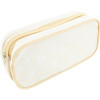 Doppelfaulenzer Beige PALMWEDEL 20 x 6 x 9,5 cm 2 Fächer