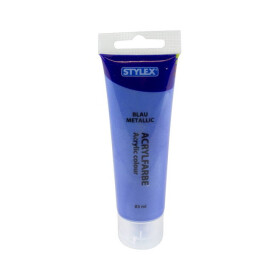 Acryl Malfarbe Künstler Farbe Metallic blau in Tube...