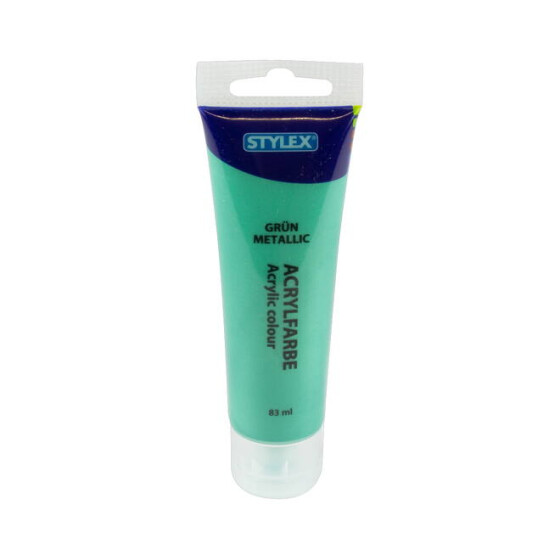 Acryl Malfarbe Künstler Farbe Metallic grün Tube à 83 ml Inhalt