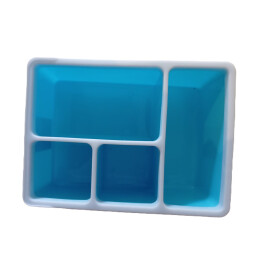 Sortierkasten Ablage Fächer Kasten BLAU für...