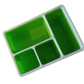 Sortierkasten Ablage Fächer Kasten GRÜN für Stifte Lineal Karteikarten Notizblätter 18x13x9,6cm #1 #1