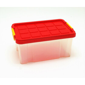 Box Stapelbox klein mit Deckel ROT 30 x 19 x 14 cm ca. 5...