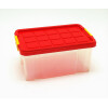 Box Stapelbox klein mit Deckel ROT 30 x 19 x 14 cm ca. 5 Liter
