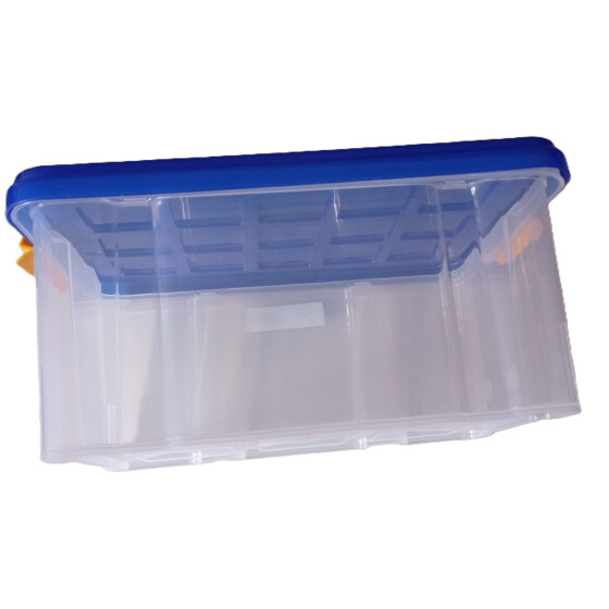 Box Stapelbox klein mit Deckel BLAU 30 x 19 x 14 cm ca. 5 Liter