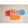 Proviantbox Snack Box flach ROT 0,75l 16,5x11,5x4,5cm Freizeit Haushalt Gastrobedarf Behälter Schulz 441110 #1 #1