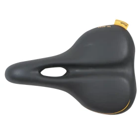 Velo Plush Komfortsattel Sattel Herren schwarz/grau/gelb...