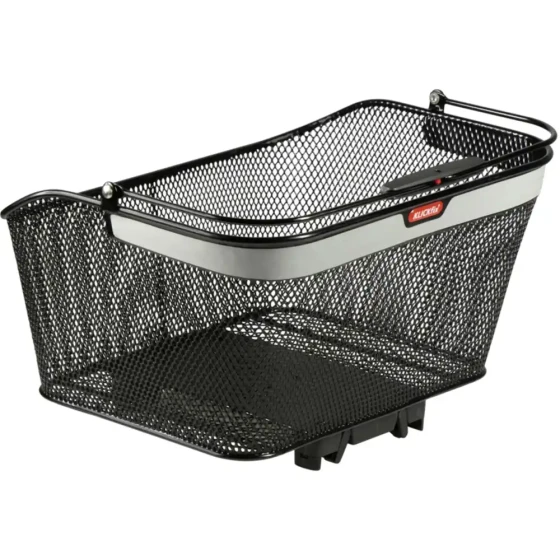 City Korb Reflect KLICKfix Bodenkupplung 20 Liter 15,5 kg Racktime Gepäckträger schwarz/silber