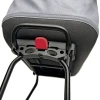 KLICKfix Shopper Alingo GT mit KLICKfix Bodenkupplung für Racktime Gepäckträger grau / schwarz