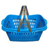 Wäschekorb mit Bügel / Einkaufskorb 60x37,5x28cm HELLBLAU