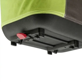 Textilkorb Fahrrad Alingo GT KLICKfix Bodenkupplung Racktime Gepäckträger grün/braun