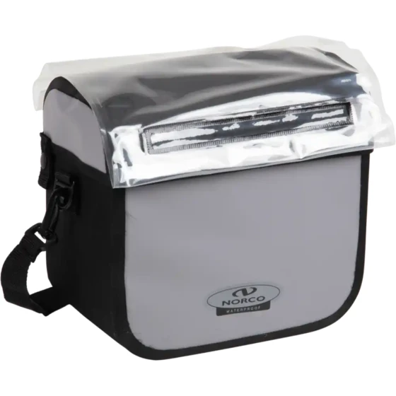 Fahrradtasche Lenkertasche Norco Yukon grau/schwarz wasserdicht 30 x 16 x 21 cm