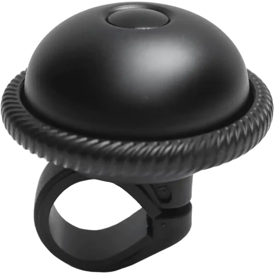 Alu Glocke Drehring mattschwarz Fahrrad Mounty Ricky Lenker Ø 22,2 – 25,4 mm