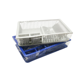 Geschirrabtropfer Tablett BLAU 47 x 38 x 9 cm