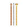 Bleistifte 3er Pack HB Dschungeltier Motive Giraffe Zebra Tiger