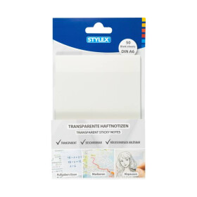 Transparente Haftnotizen 50 Blatt DÍN A6...